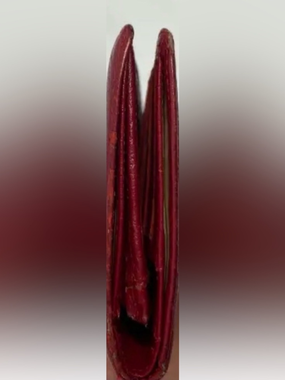 CHANEL Red Leather Flap Long Wallet - Picture 6 of 8